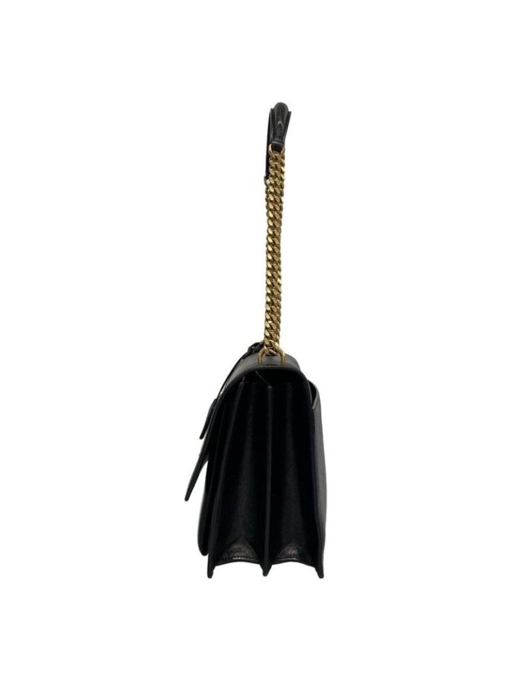 Saint Laurent Paris Shoulder Bag Sunset Large Black Chain Leather - Picture 4 of 15